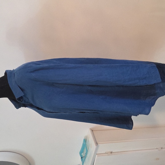 Eileen Fisher oversized linen button down Sz M - Picture 4 of 10